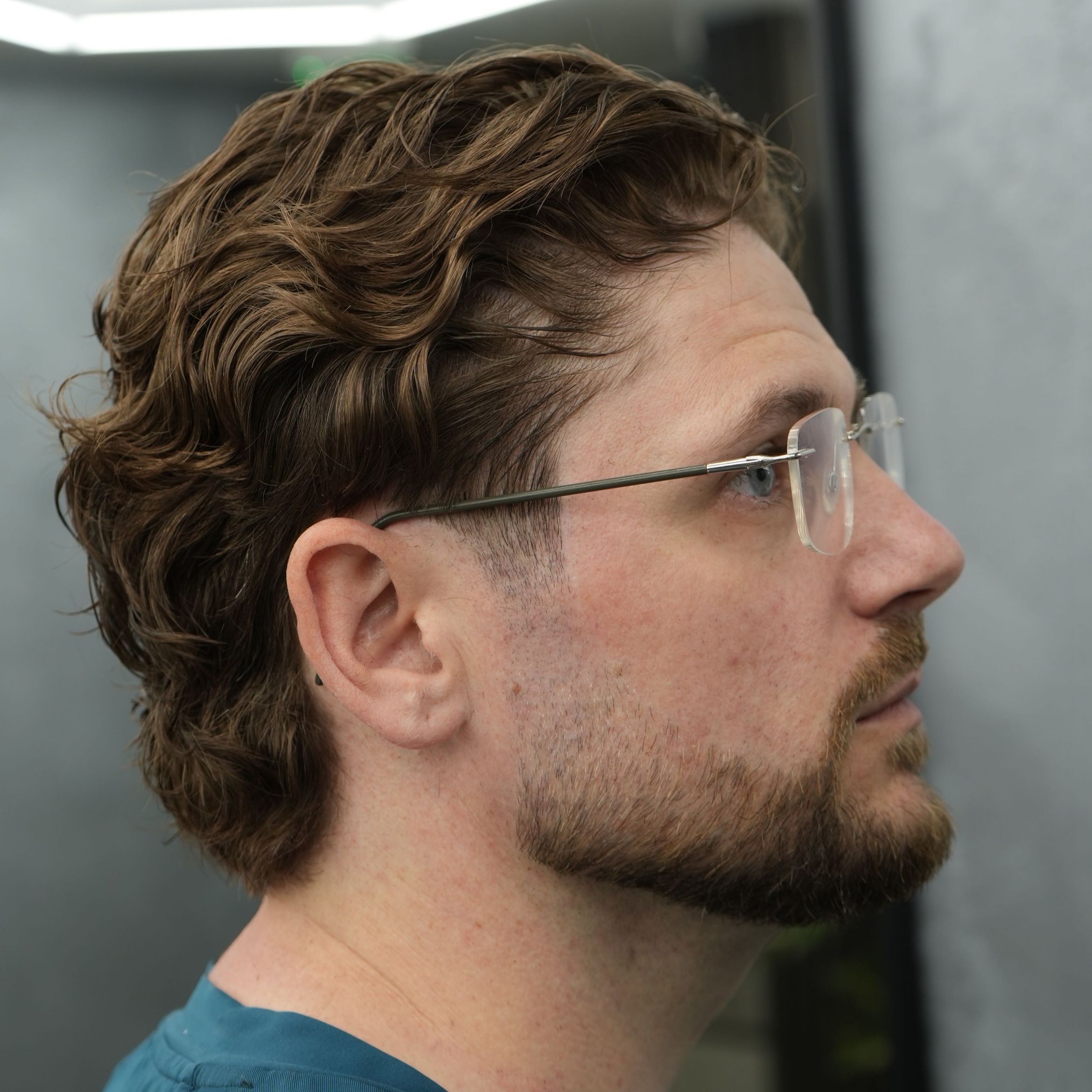 Modern perm styling at COS Male Image